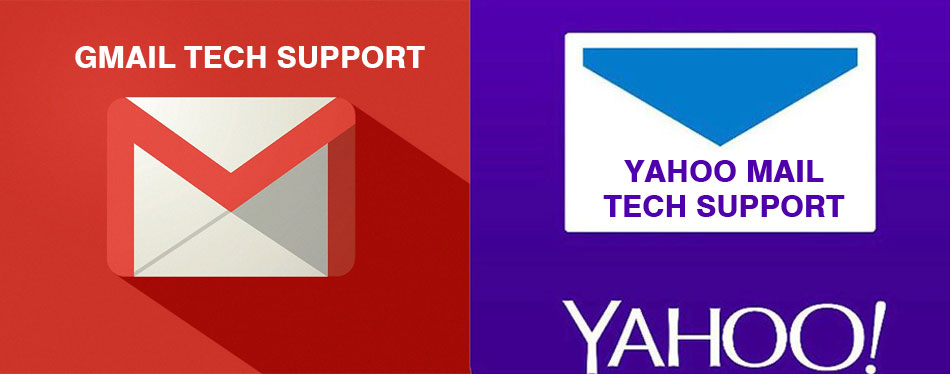 Gmail, Yahoo Mail Tech Support Number